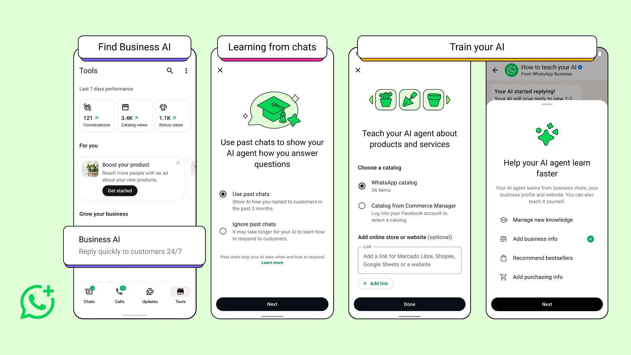 Small businesses in India can now use ‘Business AI’ on WhatsApp to better serve customers